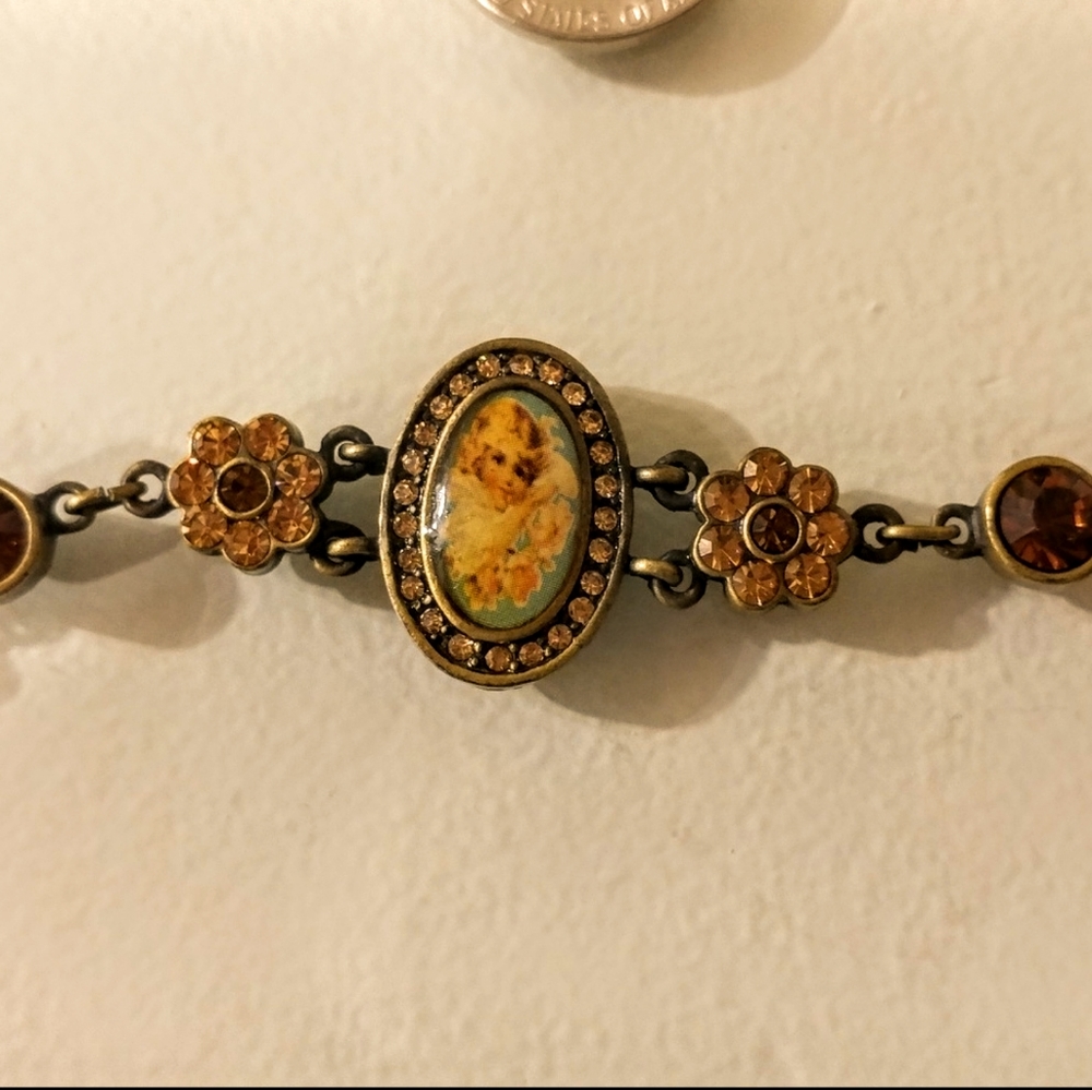 🌻 Flower Rhinestone Bracelet